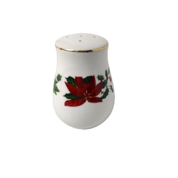 Gibson Other - Gibson Poinsettia Christmas PEPPER Shaker ONLY Vintage Replacement